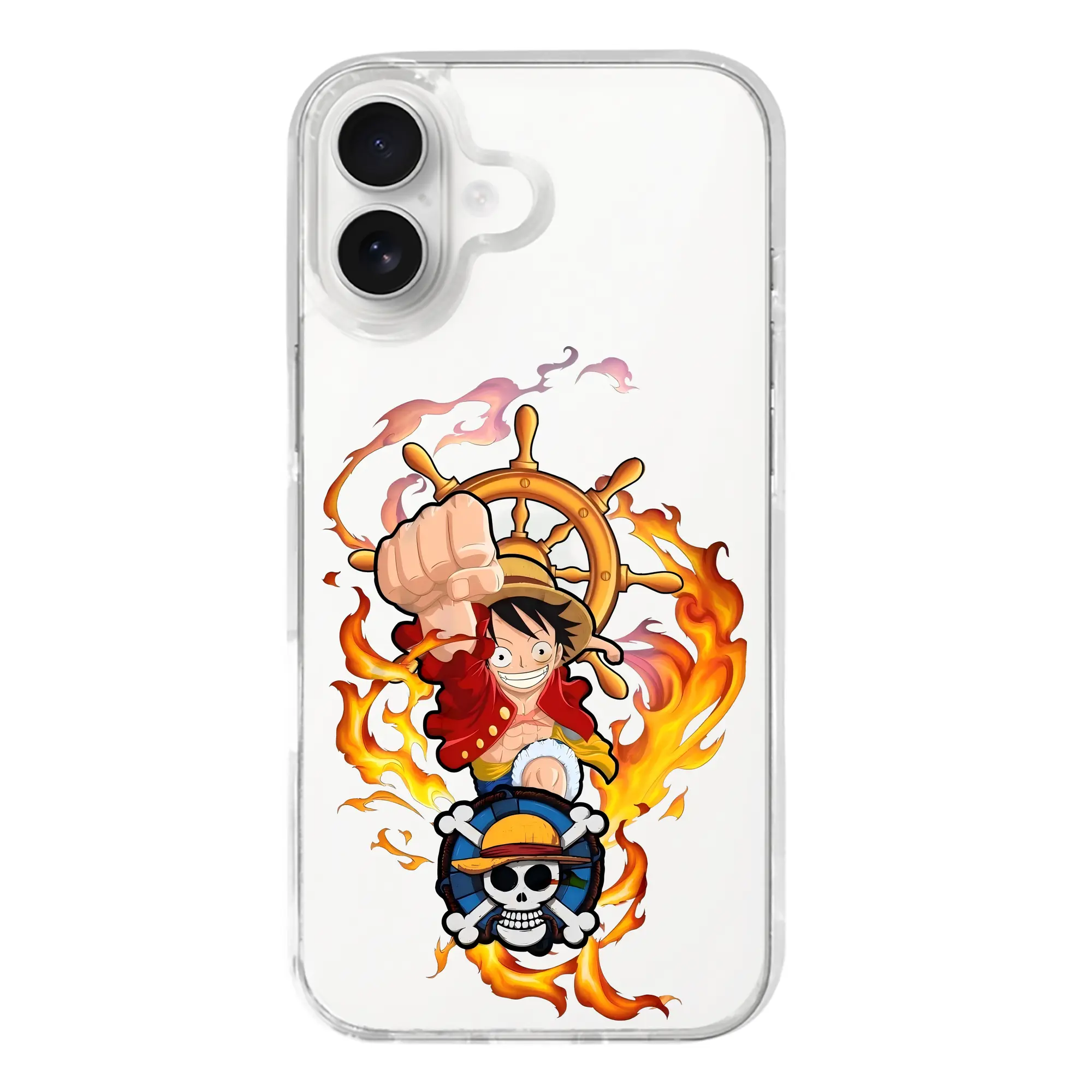 ワンピース グッズ モンキー・D・ルフィ - iPhone 17シリーズ 透明スマホケース – 薄型・耐衝撃・精密フィット保護カバー